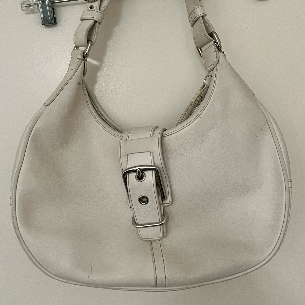 Coach shoulder bag white